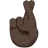 Crossed Fingers: Dark Skin Tone