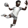 Person Playing Handball: Dark Skin Tone Emoji 🤾🏿 image - Apple style