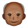 Old Man: Medium-Dark Skin Tone Emoji 👴🏾 image - Samsung style