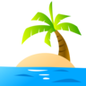 Isla desierta Emoji 🏝 image - Emojidex style