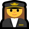 Woman Pilot Emoji 👩‍✈️ image - Microsoft Windows 10 Segoe UI Emoji style