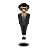 Person In Suit Levitating: Medium-Light Skin Tone