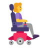 Woman In Motorized Wheelchair Facing Right Emoji 👩‍🦼‍➡️ image - Microsoft Classic 2D style