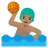 Man Playing Water Polo: Medium Skin Tone