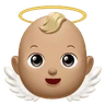 Baby Angel: Medium-Light Skin Tone Emoji 👼🏼 image - Huawei Harmony OS style