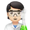 Scientist: Light Skin Tone Emoji 🧑🏻‍🔬 image - Apple style