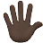Hand With Fingers Splayed: Dark Skin Tone