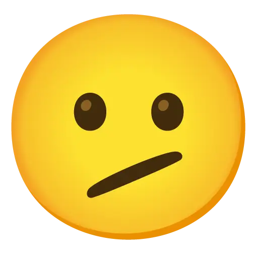 Face With Diagonal Mouth