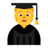 Student Emoji 🧑‍🎓 image - Microsoft Classic 2D style