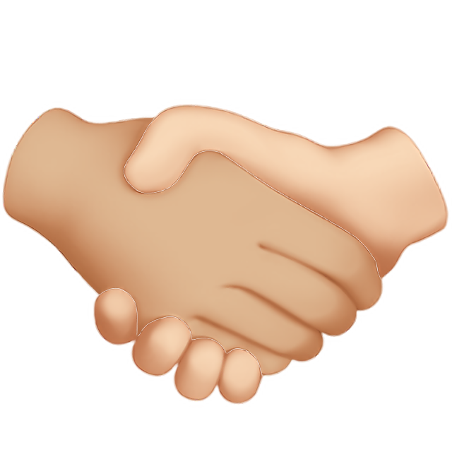 Handshake: Medium-Light Skin Tone, Light Skin Tone