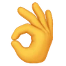 Signe ok de la main Emoji 👌 image - Huawei Harmony OS style