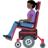 Woman In Motorized Wheelchair: Dark Skin Tone