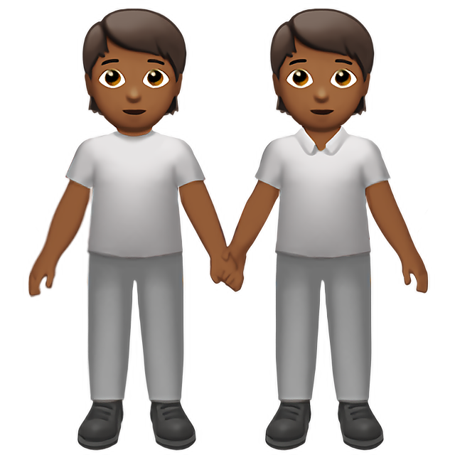 People Holding Hands: Medium-Dark Skin Tone