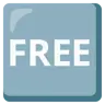 Free Button Emoji 🆓 image - Google Noto Color style