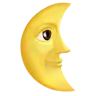 Last Quarter Moon Face