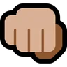 Oncoming Fist: Medium-Light Skin Tone Emoji 👊🏼 image - Microsoft Windows 10 Segoe UI Emoji style
