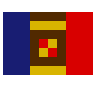 Flag: Andorra Emoji 🇦🇩 image - SerenityOS style