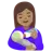 Woman Feeding Baby: Medium Skin Tone