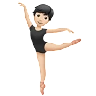 Ballet Dancer: Light Skin Tone Emoji 🧑🏻‍🩰 image - Apple style
