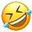 笑いながら床を転がる