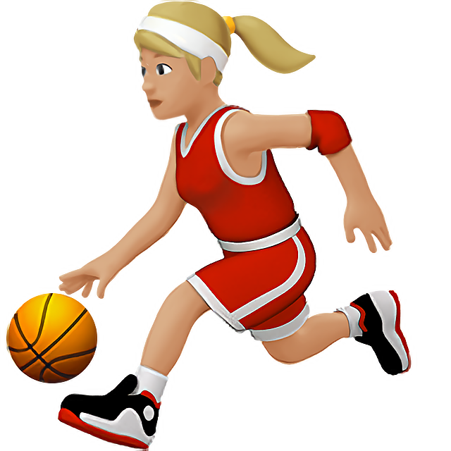 Woman Bouncing Ball: Medium-Light Skin Tone