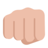 Oncoming Fist: Medium-Light Skin Tone Emoji 👊🏼 image - Microsoft Classic 2D style