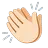 Clapping Hands: Light Skin Tone