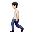 Person Walking: Light Skin Tone