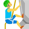 Person, die klettert Emoji 🧗 image - Skype style