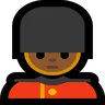 Guard: Medium-Dark Skin Tone Emoji 💂🏾 image - Microsoft Windows 10 Segoe UI Emoji style