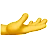 上に向けた手