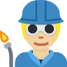 Factory Worker: Medium-Light Skin Tone Emoji 🧑🏼‍🏭 image - Twitter / X (Twemoji) style