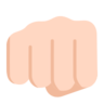 Oncoming Fist: Light Skin Tone Emoji 👊🏻 image - Microsoft Classic 2D style
