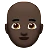 Man: Dark Skin Tone, Bald