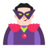Man Supervillain: Light Skin Tone Emoji 🦹🏻‍♂️ image - Microsoft Classic 2D style