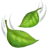 바람에 펄럭 이는 잎
