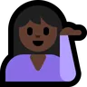 Person Tipping Hand: Dark Skin Tone Emoji 💁🏿 image - Microsoft Windows 10 Segoe UI Emoji style