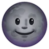 Luna nueva con cara Emoji 🌚 image - Samsung style