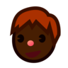 Boy: Dark Skin Tone Emoji 👦🏿 image - Emojidex style