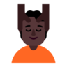 Person Getting Massage: Dark Skin Tone Emoji 💆🏿 image - Microsoft Classic 2D style