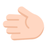 Leftwards Hand: Light Skin Tone Emoji 🫲🏻 image - Microsoft Classic 2D style