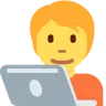 Technologist Emoji 🧑‍💻 image - Twitter / X (Twemoji) style