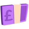 Banknote mit Pfundzeichen Emoji 💷 image - Facebook Messenger (2016) style