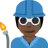 Factory Worker: Dark Skin Tone