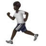 Person Running: Dark Skin Tone Emoji 🏃🏿 image - Huawei Harmony OS style