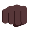 Oncoming Fist: Dark Skin Tone Emoji 👊🏿 image - Microsoft Classic 2D style