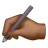 Writing Hand: Medium-Dark Skin Tone