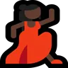 Woman Dancing: Dark Skin Tone Emoji 💃🏿 image - Microsoft Windows 10 Segoe UI Emoji style