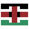 Flag: Kenya Emoji 🇰🇪 image - SerenityOS style