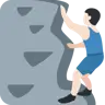 Man Climbing: Light Skin Tone Emoji 🧗🏻‍♂️ image - Twitter / X (Twemoji) style